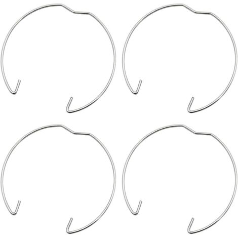 36 pieces 50mm spring ring for GU10 MR16 spotlight spring ring fixing clip for LED halogen bulbs or recessed spotlights in silver.