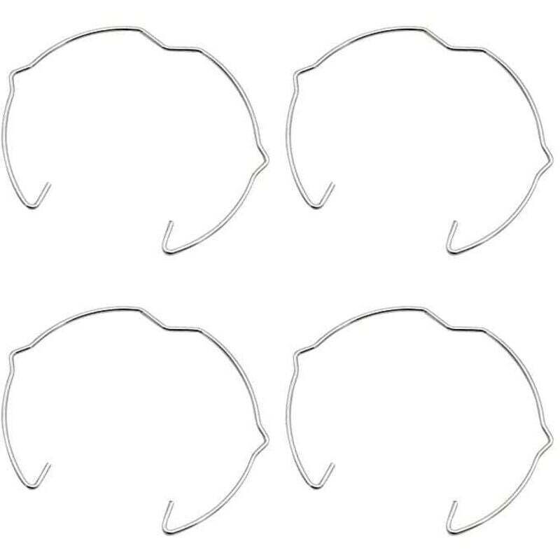 36 Pièces Anneaux de Fixation de Lampe pour Spot GU10 MR16 50MM Argenté Clip de Ressort de Retenue de Lampe en Forme de Corne Support d'Ampoule pour