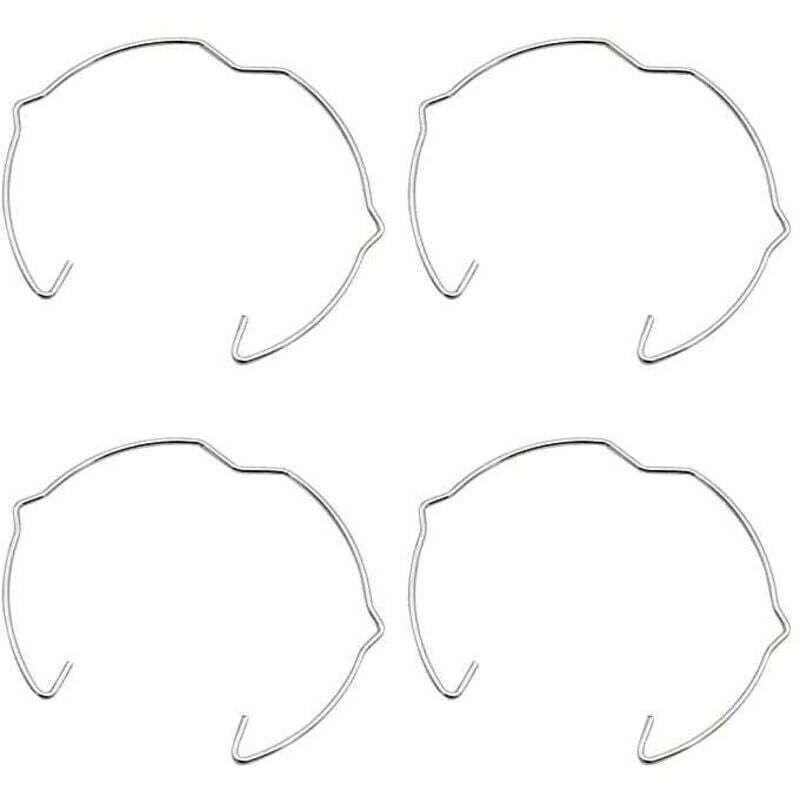 36 Pièces Anneaux de Fixation de Lampe pour Spot GU10 MR16 50MM Argenté Clip de Ressort de Retenue de Lampe en Forme de Corne Support d'Ampoule pour