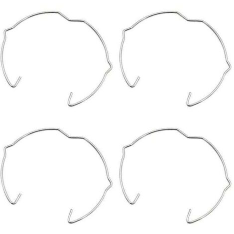 36 Pièces Anneaux de Fixation de Lampe pour Spot GU10 MR16 50MM Argenté Clip de Ressort de Retenue de Lampe en Forme de Corne Support d'Ampoule pour Lumière LED ou Spot Encastré