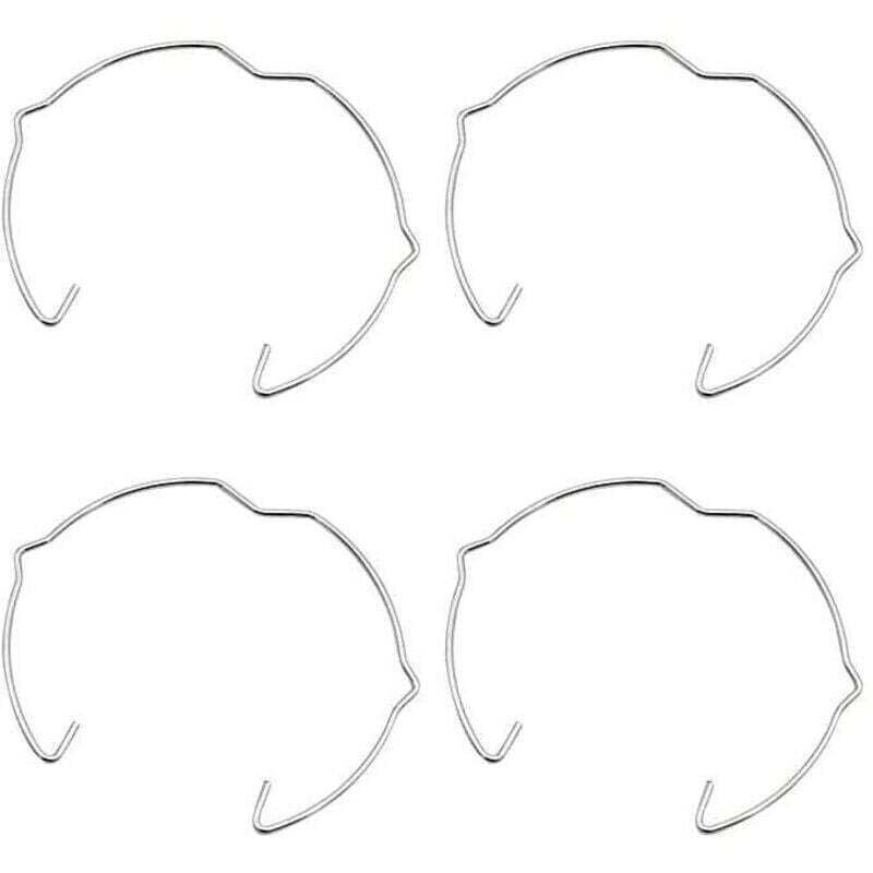 36 Pièces Anneaux de Fixation de Lampe pour Spot GU10 MR16 50MM Argenté Clip de Ressort , XU,de Retenue de Lampe en Forme de Corne Support d'Lampe