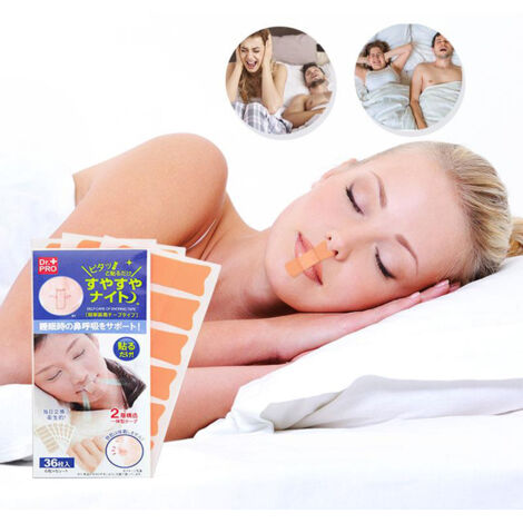 36 Pièces Patchs Anti-Ronflement, Bandeaux Bouche Jetables, Adhésifs Labiaux pour Nuit