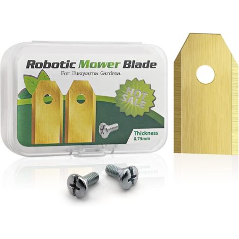 36 pièces pour Lame Robot Tondeuse. Lame Tondeuse gazon avec vis. Compatible avec Automower, Gardena, Husqvarna