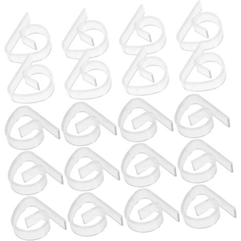 36 pinces transparentes plastique – clips antidérapants – table intérieure/extérieure – mariage/pique-nique/réception