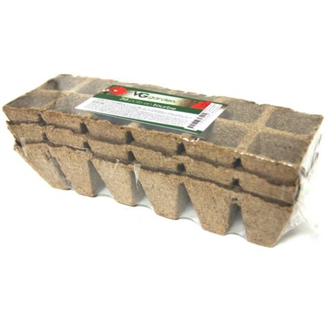 36 pots carrés en tourbe 3.5x3.5x5cm - VG Garden
