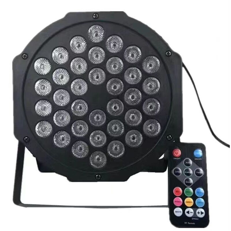 36 projecteurs led, projecteurs par, lumière disco, lumière stroboscopique dj, éclairage de scène, lampe, mixage rbg, 36W, entrée / sortie DMX(avec