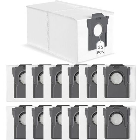 36 Staubsaugerbeutel für Dreame L10s Ultra Gen 2 / L10s Pro Ultra Heat / X30 L40 Ultra / X40 X50 Ultra Complete, Mova E30 Ultra / P50 Pro Ultra Ersatzbeutel, 3,2 l