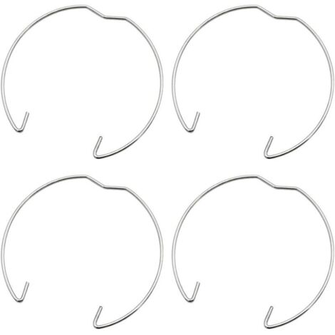 36 Stück Federring 50 mm für GU10 MR16 Strahler Federring Befestigungsring Clip für Halogen-LED-Leuchtmittel oder Einbaustrahler in Silber.