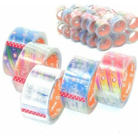 36 Stück Paket Klebeband transparent PP 50mm 66m Packband 50my Paketband Rollen