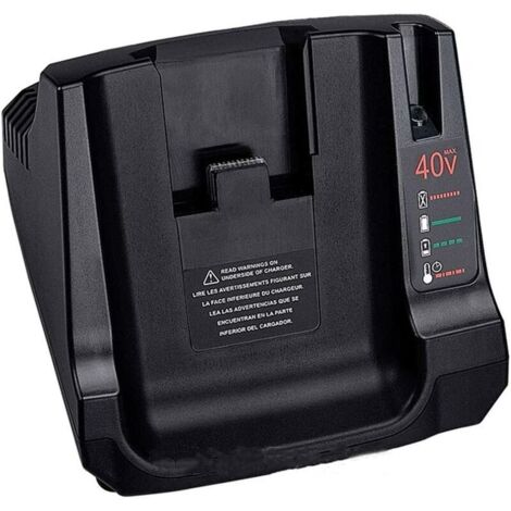 36 V 40 V MAX-Akkuladegerät mit 2 USB-Ersatz für Black + Decker LCS36 LCS40 Li-Ionen-Akku (nur Ladegerät, kein Akku)