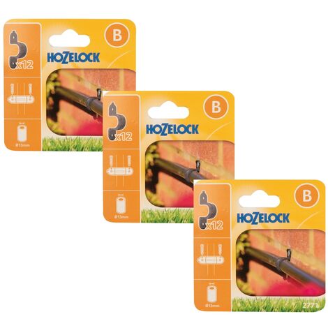 36 x Hozelock 2771 Supply Hose Clip 13mm Micro Irrigation Automatic Watering