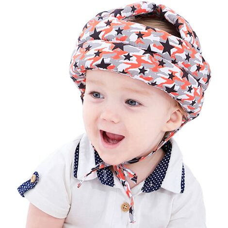 Casque de protection pour bébé Casque de sécurité réglable Casque anti-choc  Baby Chapeau de protection de la tête de bébé pour 3-3