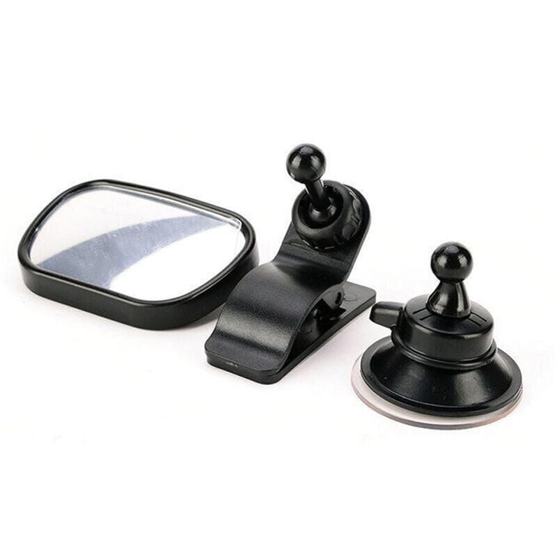 Image of 360° Baby-Autospiegel - Kinderzubehör, Innenrückspiegel, Geburtsutensil - Schwarz