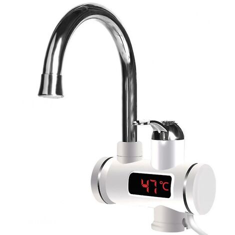360 Chauffe-Eau Électrique Instantané Robinet Robinet Cuisine Chaleur Rapide Led Nouveau - Norme Européenne