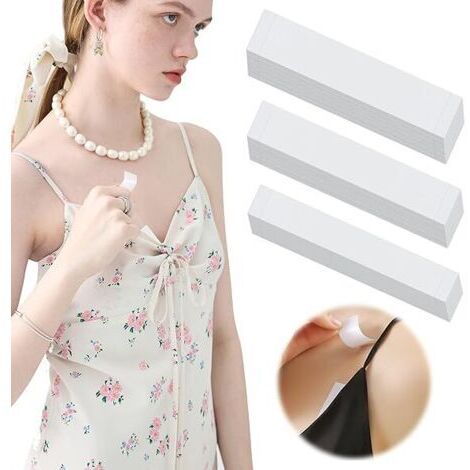 360 cintas adhesivas de doble cara para moda, ideales para el cuerpo, el pecho, lencería, ropa y camisas - 1,2 cm × 8,5 cm