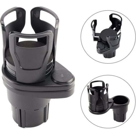 360 Degree Rotating Car Cup Holder, 2 in 1 Car Cup Holder, Adjustable Cup Spout, Used for Holding Water Bottles, Coffee