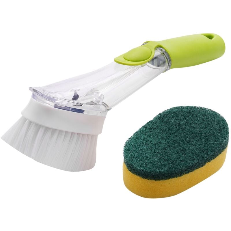 Tlily - 360 degres liquide nettoyage lavable multi-usages brosse de nettoyage brosse a vaisselle plat brosse