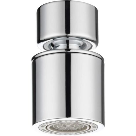 360° drehbarer Wasserhahn-Luftsprudler, 22 mm Innengewinde, Doppelfunktion, Chrom, AFA008