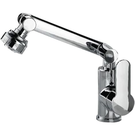 360° drehbarer Wasserhahn-Luftsprudler, multifunktionaler Verlängerungshahn, schwenkbarer Luftsprudler, Wasserhahn-Verlängerung, 2 Wasserablauf-Modi, universelle Luftsprudler für Küche und Badezimmer