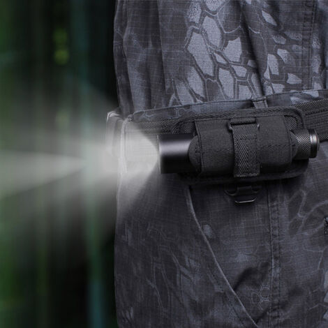 360° drehbares Nylon-Taschenlampenholster für die Jagd, Taschenzubehör