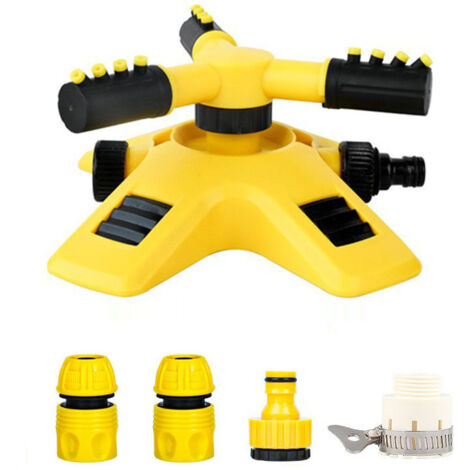 360° drehbares Sprinkler-Set mit 3 Armen – 1 Sprinkler + Anschlusszubehör-lsw