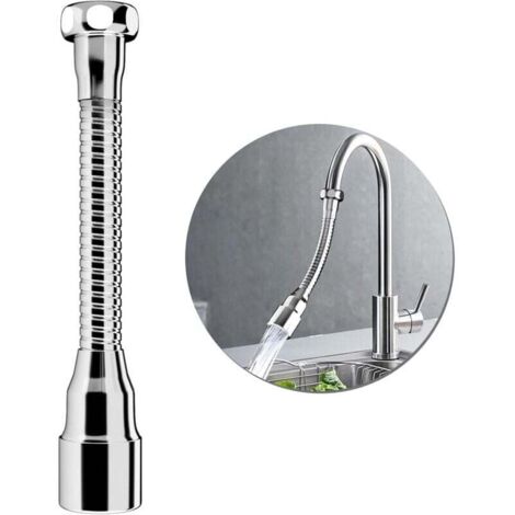 360° Kitchen Faucet Extension with Flexible Spout (20cm), Faucet Extender for Kitchen Sink, Multifunctional Sink Sprayer