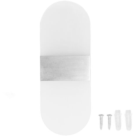360° LED-Wandleuchte aus weißem Acryl, 6 W, moderne Beleuchtung für Schlafzimmer, Flur, Restaurant, 90–265 V