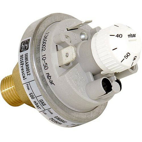 360 Pressostat gaz Reglable 10-50 mbar, G 1/4" Ref. 0.360.002