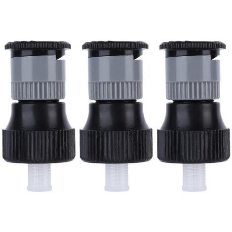 360 Rotating Spray Nozzle Set with Adjustable Watering for Lawn Garden Planters G12 Female Thread 3 Pieces