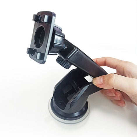 360° Rotating Suction Cup Mount for Apple CarPlay Car Radio, New Wireless CarPlay Screen Holder, Dashboard Mount for Portable GPS Car Radio