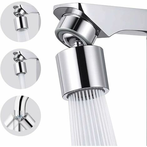 360° Swivel Dual Function Faucet Aerator, M22/M24 Water Saving Faucet Aerator, Filter Faucet Extension, Multifunctional Adjustable Kitchen Faucet Nozzle Sprayer