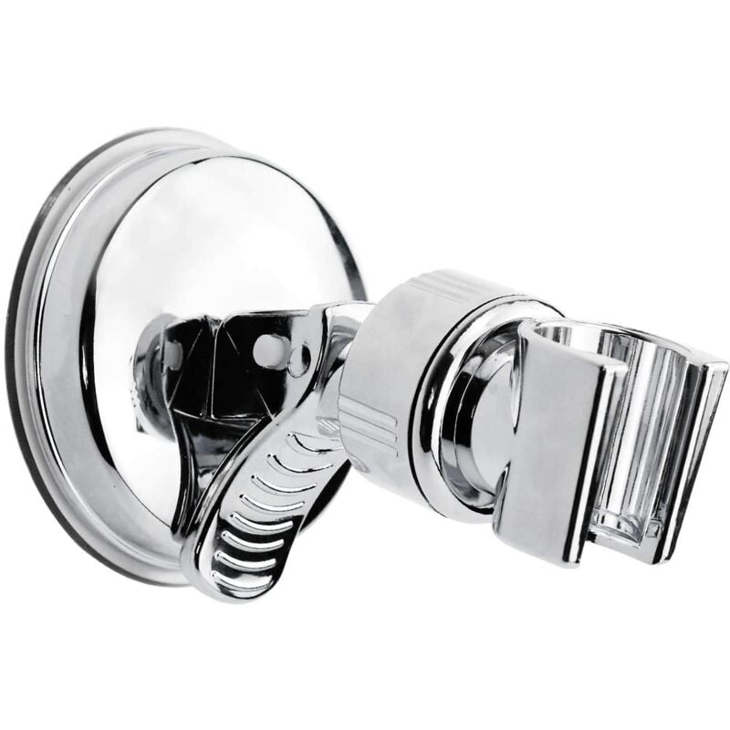Image of 360° Swivel Shower Holder, Suction Cup Adjustable No-Drill Shower Holder for Bathroom Shower Head Fixing Accessories