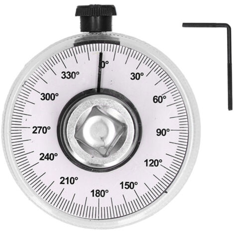 360° Torque Angle Gauge 1/2 inch Rotation Rotating Tester Measuring Tool Universal for Car