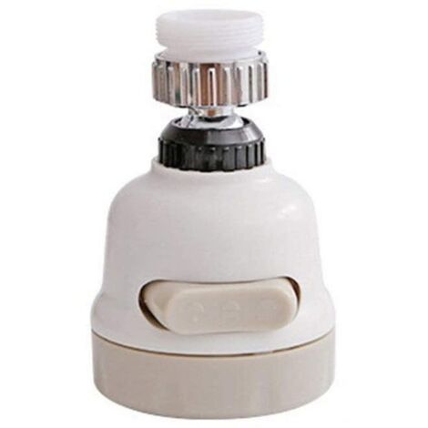 360° verstellbarer Strahlregler mit 3 Strahlarten, splitterfrei, integrierter Filter – Für Küche und Bad, Standardanschluss, verchromtes Messing, wassersparend, konstanter Durchfluss