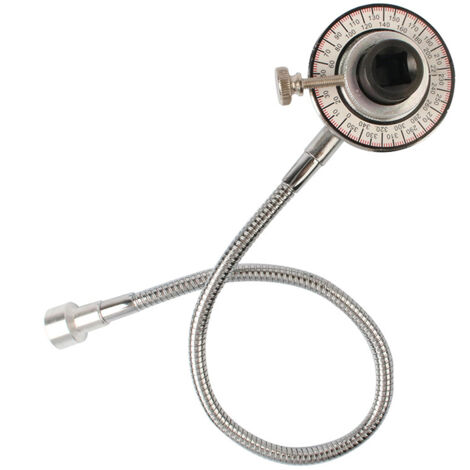 360° verstellbarer Winkel-Torsiometer aus Chrom-Vanadium-Stahl, 1/2 Zoll (12,5 mm) Antrieb, professionelles Messwerkzeug