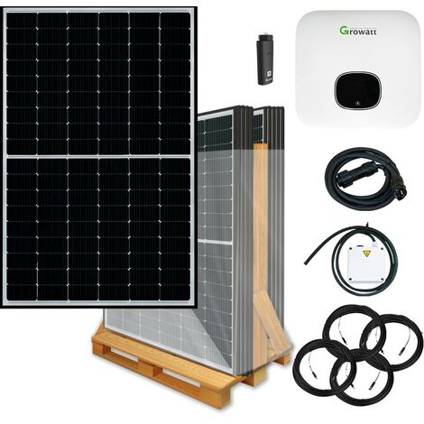 3600 Watt batteriekompatible Solaranlage mit Aufputzsteckdose, Growatt XH Wechselrichter, Astronergy