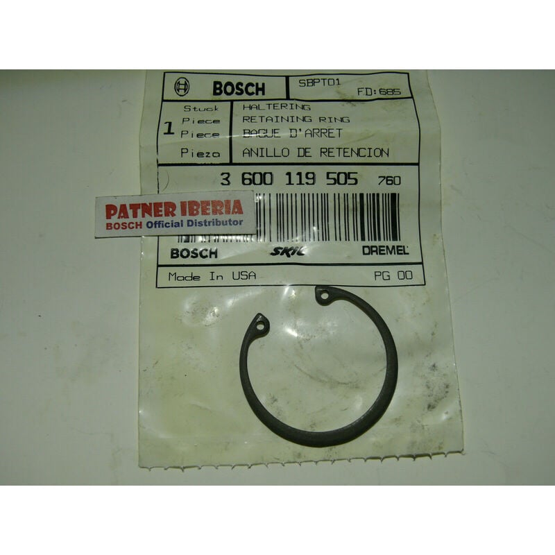 

3600119505 Spring retaining rin: Genuine BOSCH spare-part