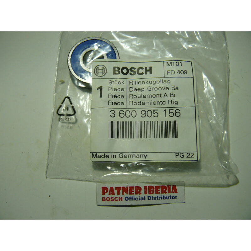 

3600905156 Deep-Groove Ball Bea: Genuine BOSCH spare-part