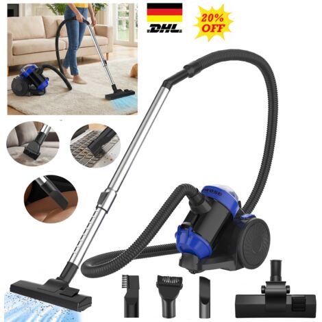 3600W Zyklonsauger Staubsauger Boden Hartbodendüse Beutellos HEPA-Filter inkl