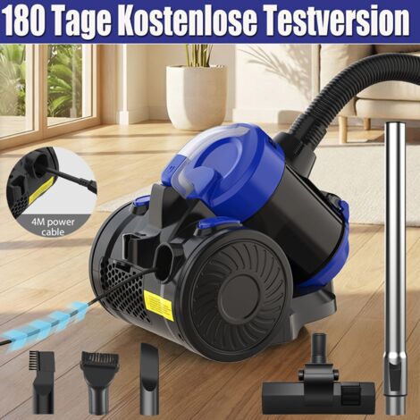 3600W Zylinder-Staubsauger Beutellos Bodenstaubsauger Zyklon Sauger HEPA-Filter