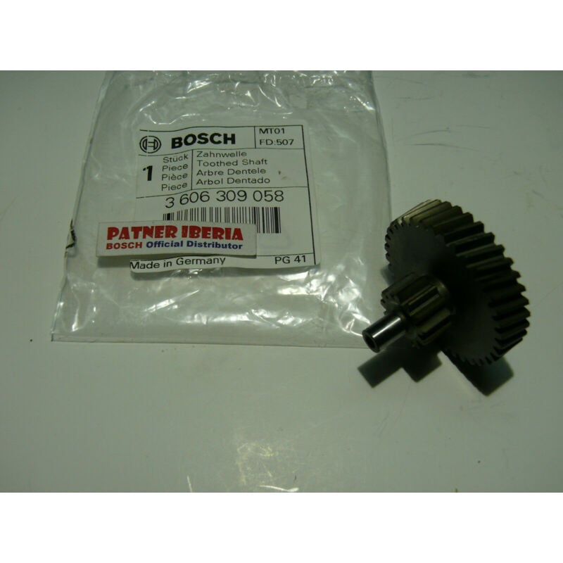 

3606309058 Toothed Shaft: Genuine BOSCH spare-part