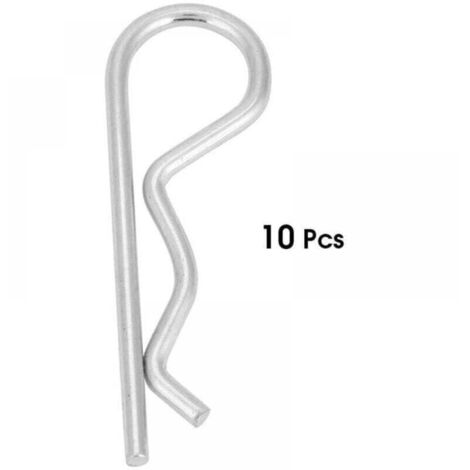 (360mm) Goupille Fendue, 10pcs Galvanisé de Fer B Type Clavette à Goupille Clips Ressort Clips Épingle à Cheveux Zinc Plaqué Goupilles de Maintien