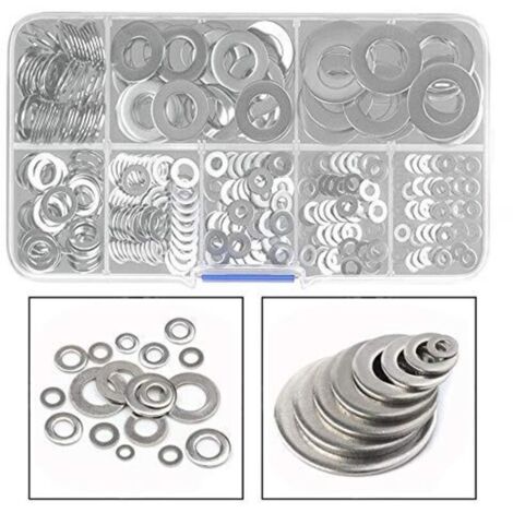 360Pcs Rondelles Metal pour L'étanchéité des Vis Bagues D'étanchéité-Livré avec Boîte Professionnel