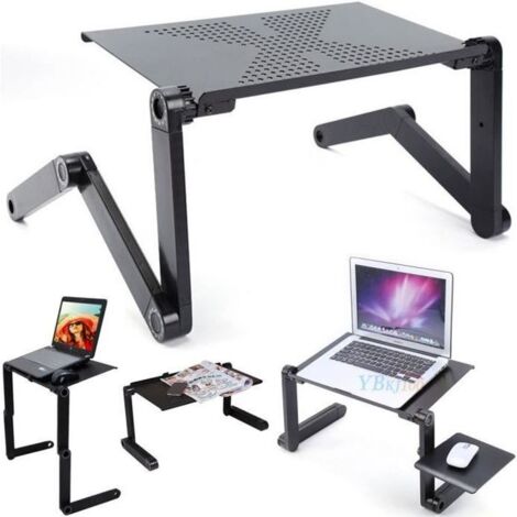 360°table informatique d\'ordinateur Réglable Portable Pliable PC Plateau lit canapé support