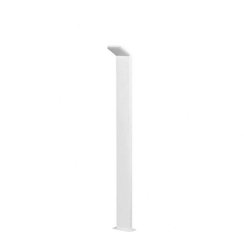 Borne led extérieure blanche IP54 9W 110CM 4000k