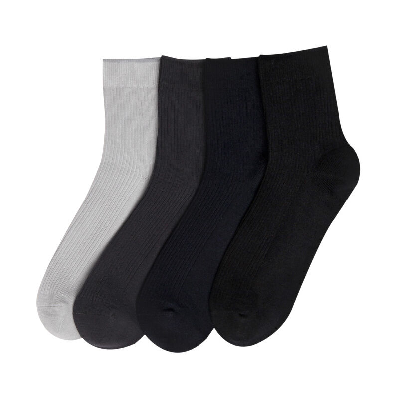 

Calcetines deportivos de algodon Pima para hombre a media pantorrilla, sin olor, antibacteriano, absorbente del sudor, calceteria de algodon de 4