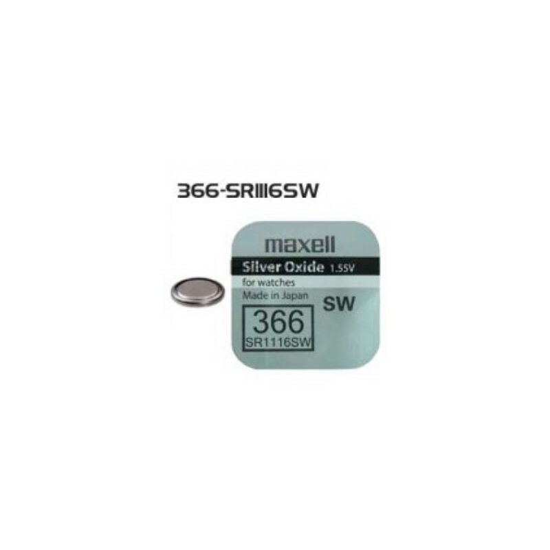 

Pila Reloj 366 MAXELL Oxido Plata SR1116W