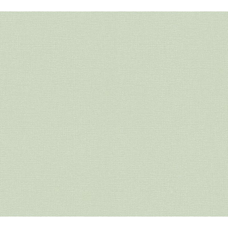 Papier peint moderne uni vert pastel Tapisserie intissée verte pour chambre Papier peint monochrome idéal salle de bain