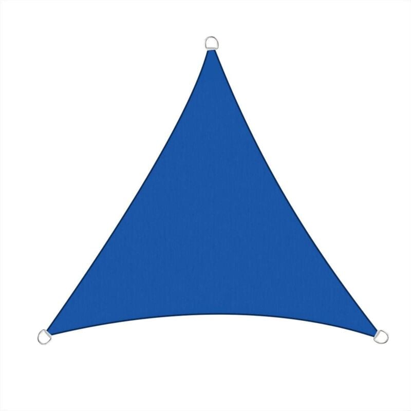 Aquariss - 3.6m Sun Sail Shade Triangle Awning Canopy Garden Sun Patio Sunscreen - Blue