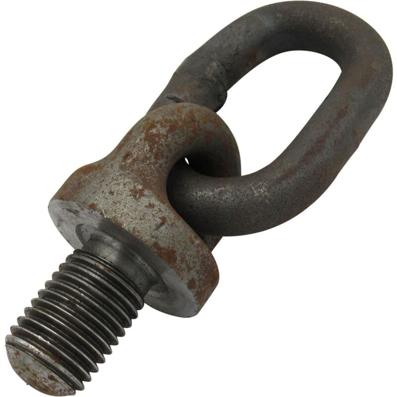 Securefix Direct - 36MM 4000KG Self Colour Collar Eyebolt With Oval Link - 4 Tonnes Lifting Shouder Collared Eyebolt